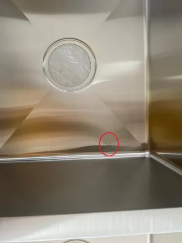 Cuba Dupla Quadrada Pia Cozinha Inox 304 Gourmet 88x40 (com pequenas falhas