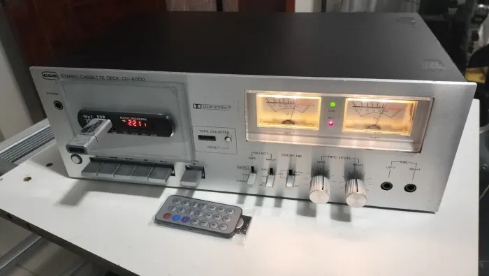 Tocador digital mp3 com bluetooth montado