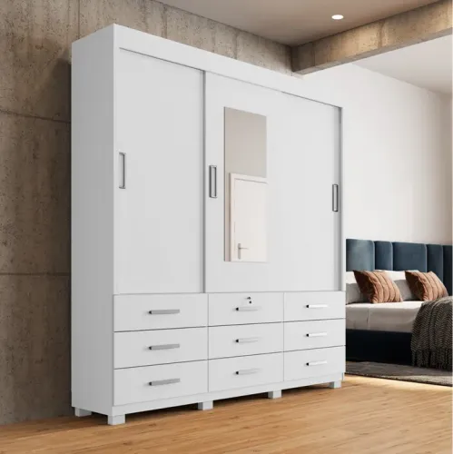 Guarda Roupa Itapema 2,02 m Branco tt43