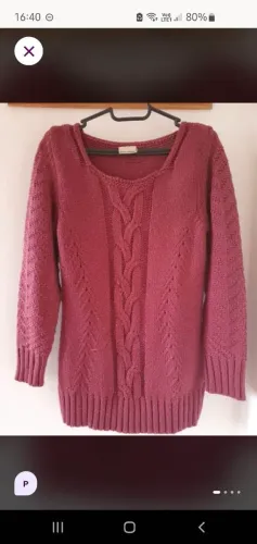 Blusa de lã vermelha 