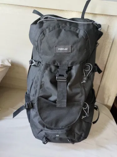 Mochila grande para viagem, Forclaz 50 litros. 