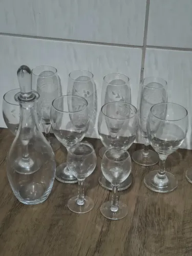 Conjunto de taças vidro cristal
