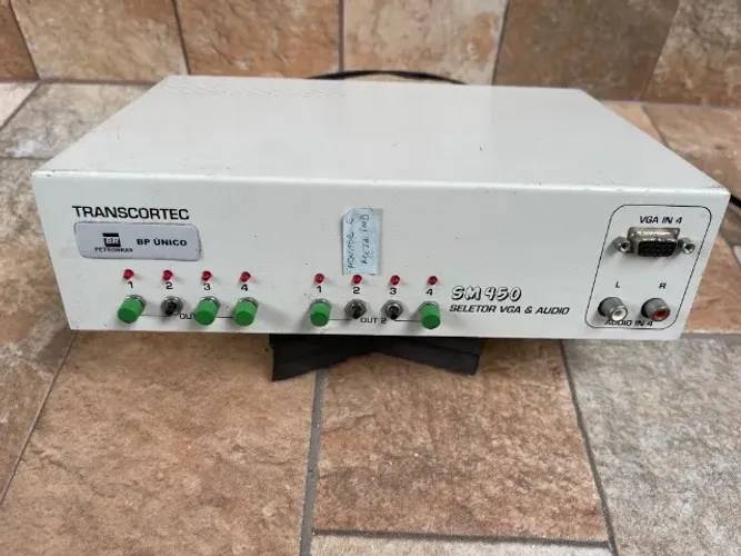  Transcortec Sm450 Seletor Vga E Audio, No Estado!