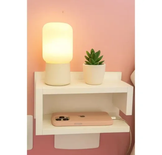 Nicho pequeno de parede branco mdf