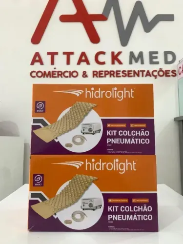 Kit colchão pneumático capacidade 120kg HIDROLIGHT
