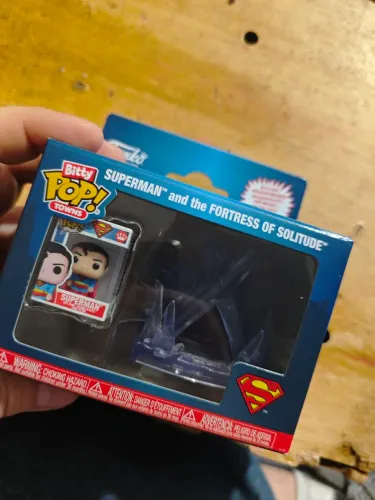 Funko Pop! Bitty Town: DC - Superman and The Fortress of Solitude (novo/lacrado)