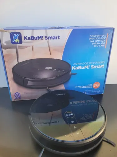 Robô Aspirador Passa Pano KaBuM! Smart 500 - Preto - KBSF000