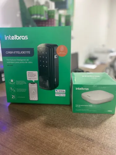 Fechadura Inteligente para PORTA DE VIDRO Intelbras