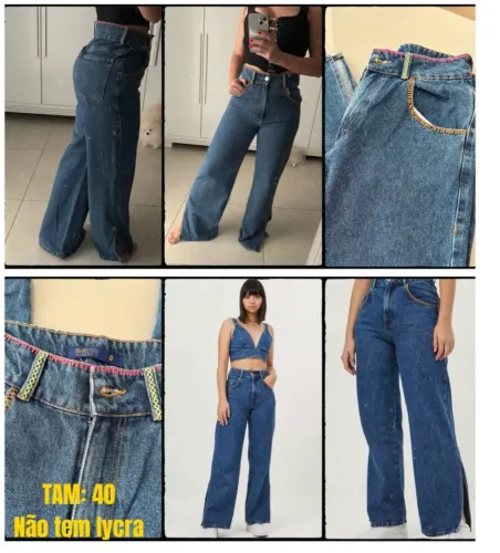 Calça Jeans Bordada Renner Bluestell