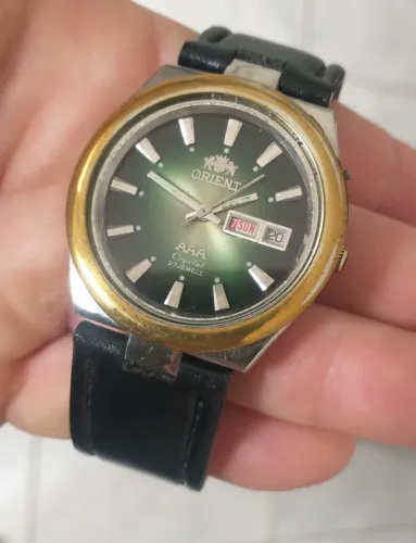 Relógio Orient AAA Crystal 27 Jewels raro exemplar anos 70 de coleção