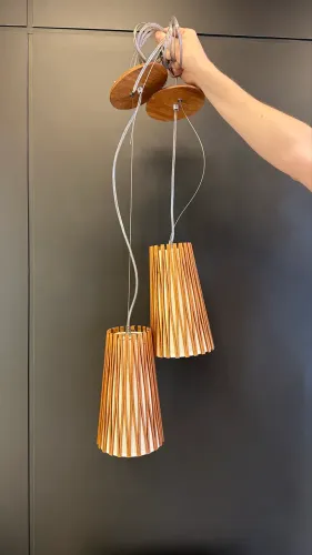 PENDENTE LIVING HINGES CÔNICO (2 UNIDADES)