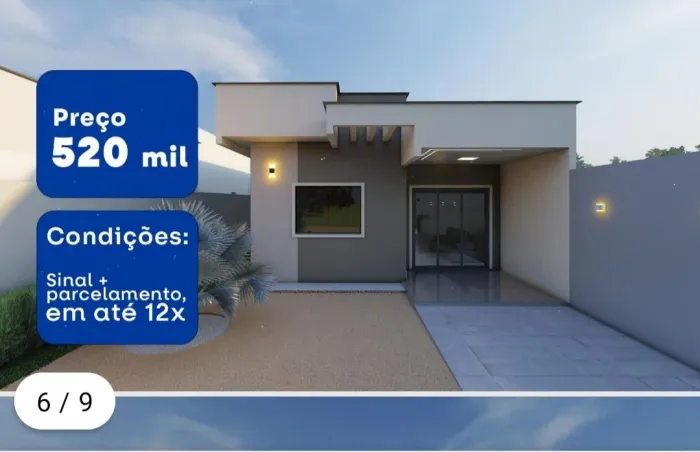 Casas no bairro da Alvorada