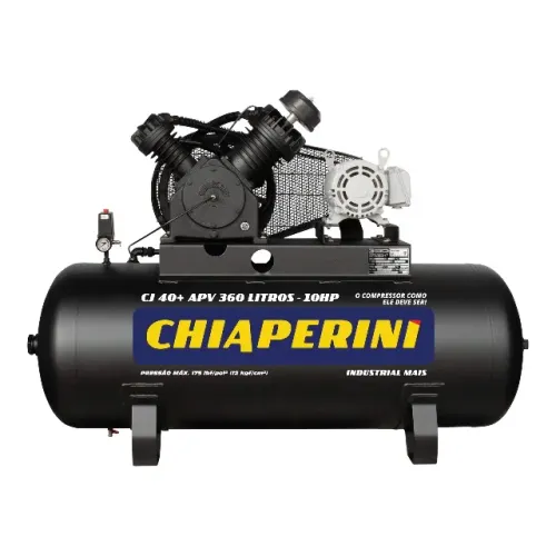 Compressor 40 pés - 360Lts - 10Hp ( Chiaperini )