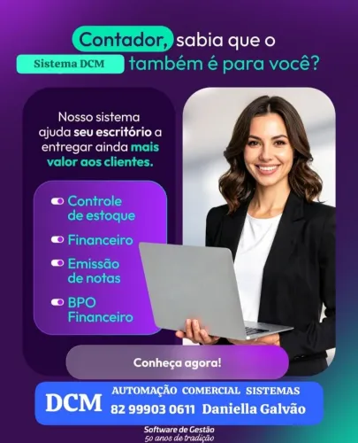 PARCERIAS COM CONTADORES (AS),DCM AUTOMAÇÃO COMERCIAL & SISTEMAS