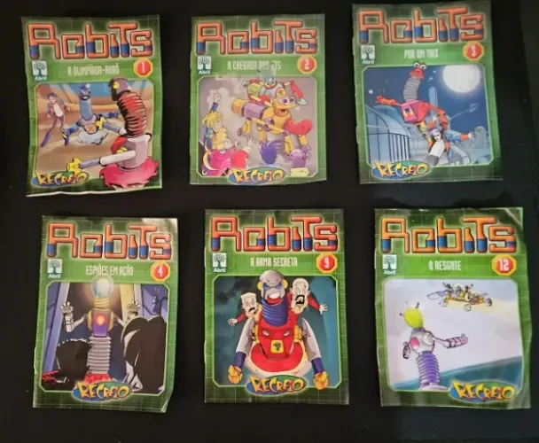 Lote com 13 Gibis Robits Geração 1 - Revista Recreio
