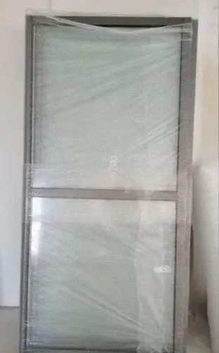 Porta balcão cinza completa 