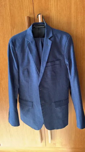 Terno Masculino Azul Marinho Premium - Paletó 44 / Calça 40