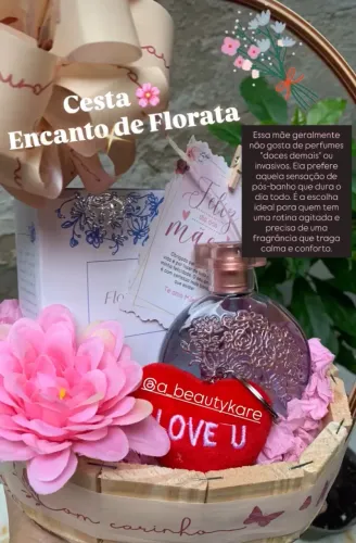 Cesta de Presente Encanto de Florata 