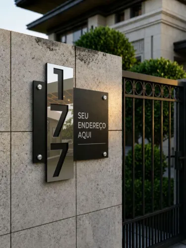 Placa de endereço