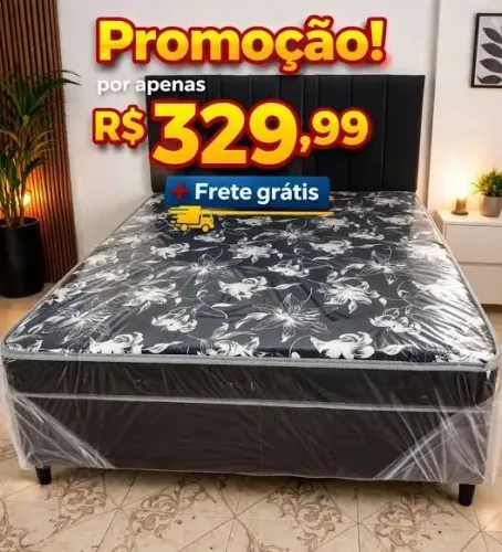 Cama box casal confortável d33