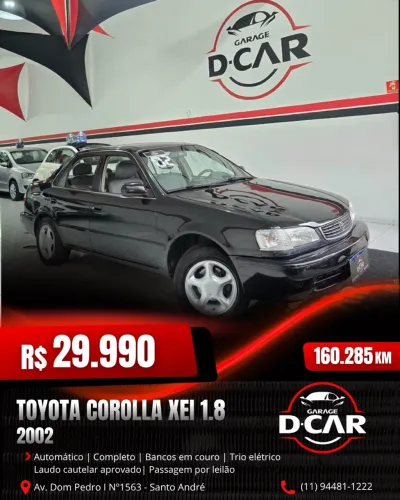 Toyota Corolla XEI 1.8/1.8 Flex 16V Aut. 2002