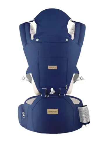 Canguru Ergonômico Bebê Azul Mamãe 12 Posições 3 Em 1 Cor Azul