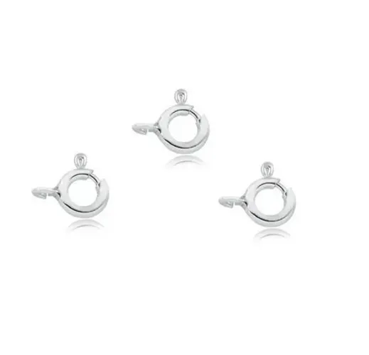 Fechos Boia 5 mm Prata 925 para Salvar Pulseira, Cordão, Correntes e Tornozeleiras 3 Unida