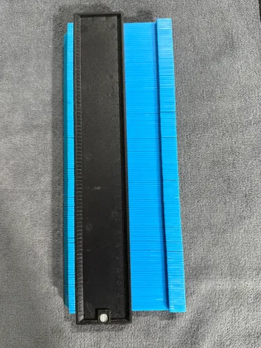 Régua De Contorno Gabarito Transferidor De Angulo Copiador / 27cm