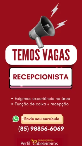 VAGA PARA RECEPCIONISTA