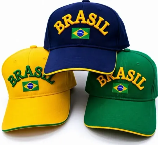 Bonés Brasil Copa do Mundo.