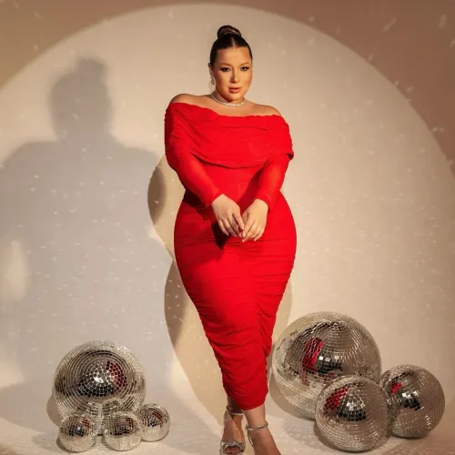 Vestido plus size festa
