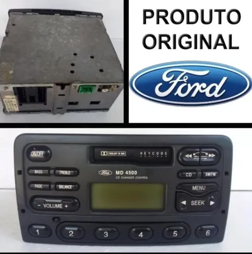 Rádio toca fica original Ford MD 4500