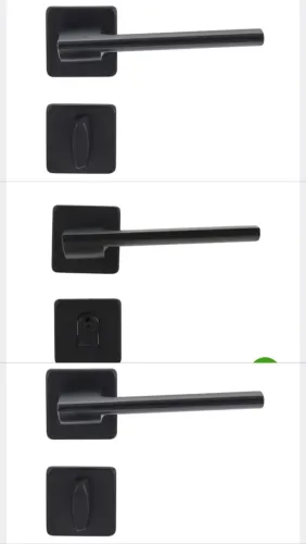 ? KIT COM 3 FECHADURAS INOX - PRETO FOSCO