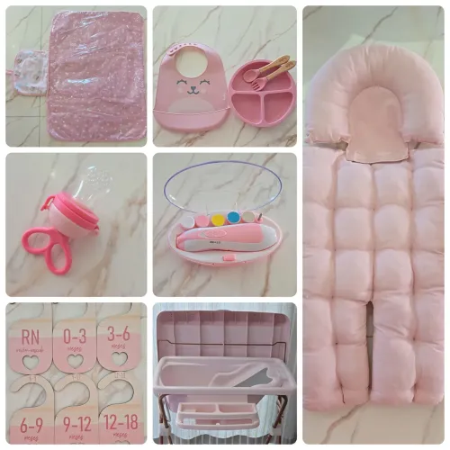 Kit Bebê Rosa | Banheira + Acessórios (Usado)