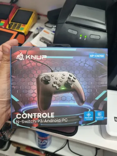 CONTROLE KNUP KP GM038 P PC ANDROID SWITCH PRETO