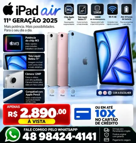 Apple ipad Air 11º geração A16 128GB novo na caixinha