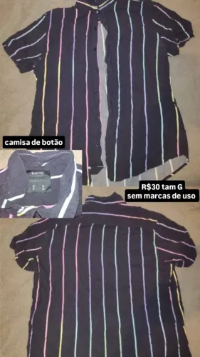 BAZAR CAMISAS DE BOTAO UNISSEX