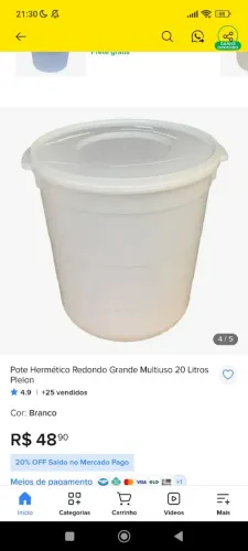 Pote pleion 20 litros