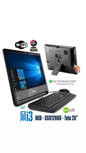 All in one Positivo Core I3 3 Geração 8GB de ram SSD 128GB - tela 20" Pol teclado e mouse