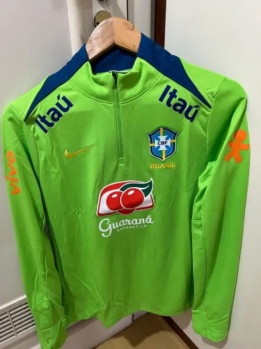 Casaco Nike Feminino Brasil Seleção Brasileira M Verde Novo Oficial Original Colecionador