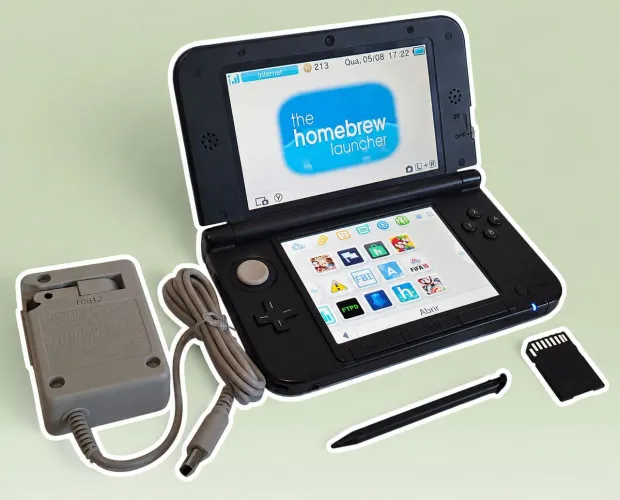 Nintendo 3DS XL - Desbloqueado- Cupom R$80 + 6x sem juros