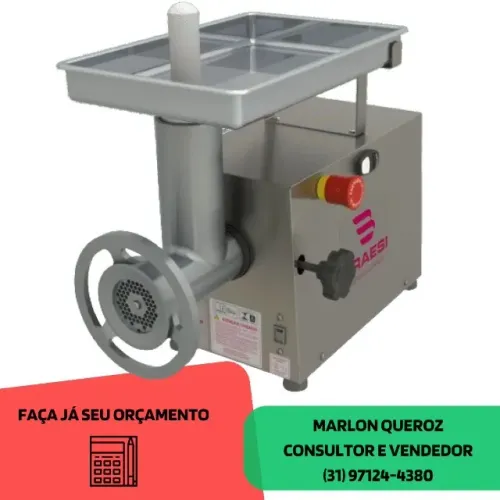 Moedor de Carne Boca 10 Braesi Inox Novo
