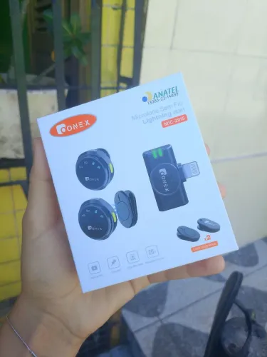 Microfone de Lapela Sem Fio - Novo