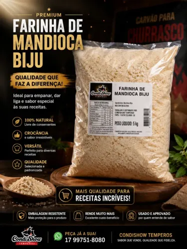 Farinha Mandioca Biju 30kg