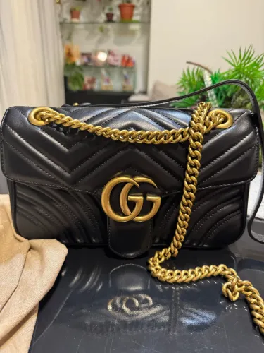 Bolsa Gucci GG Marmont Matelassê Black 100% original