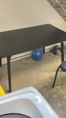 Mesa de vidro de jantar com 4 cadeiras