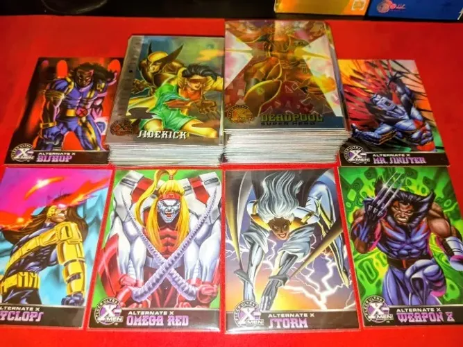 Lote de 70 Cartas em Excelente estado - 1995 Fleer Ultra X-Men Cromo E outros (PROMOÇÃO)