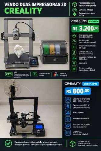 Impressoras 3D Creality
