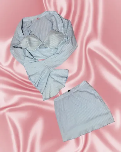 Conjunto Saia e cropped shein
