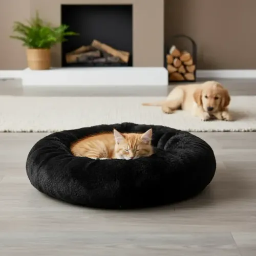 Cama Almofada King Of Pets Em Pelúcia Para Cães E Gatos
